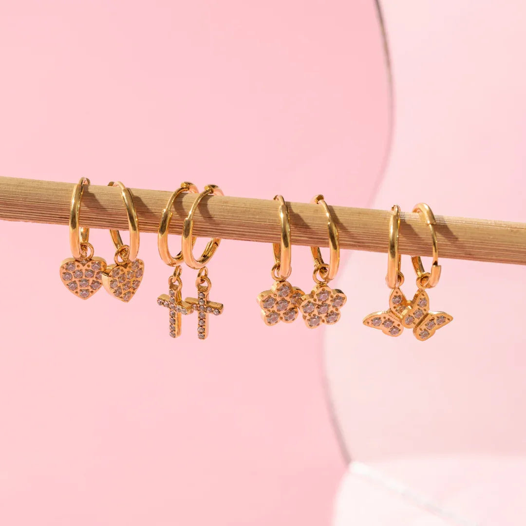 Sparkling Huggies Earrings