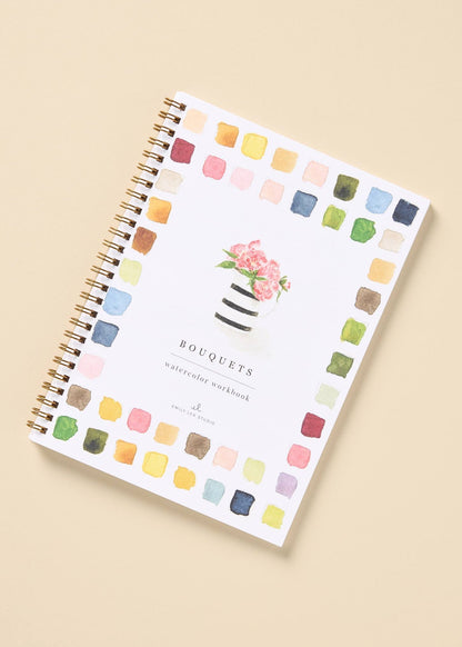 Bouquets Watercolour Workbook