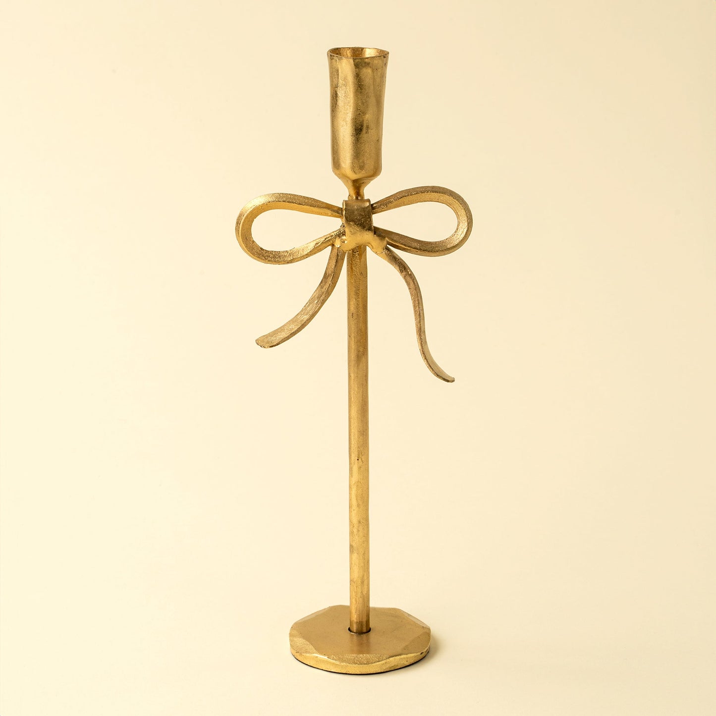 Bow Forged Candlestick, Set of 2 – Gold