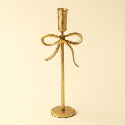 Bow Forged Candlestick, Set of 2 – Gold