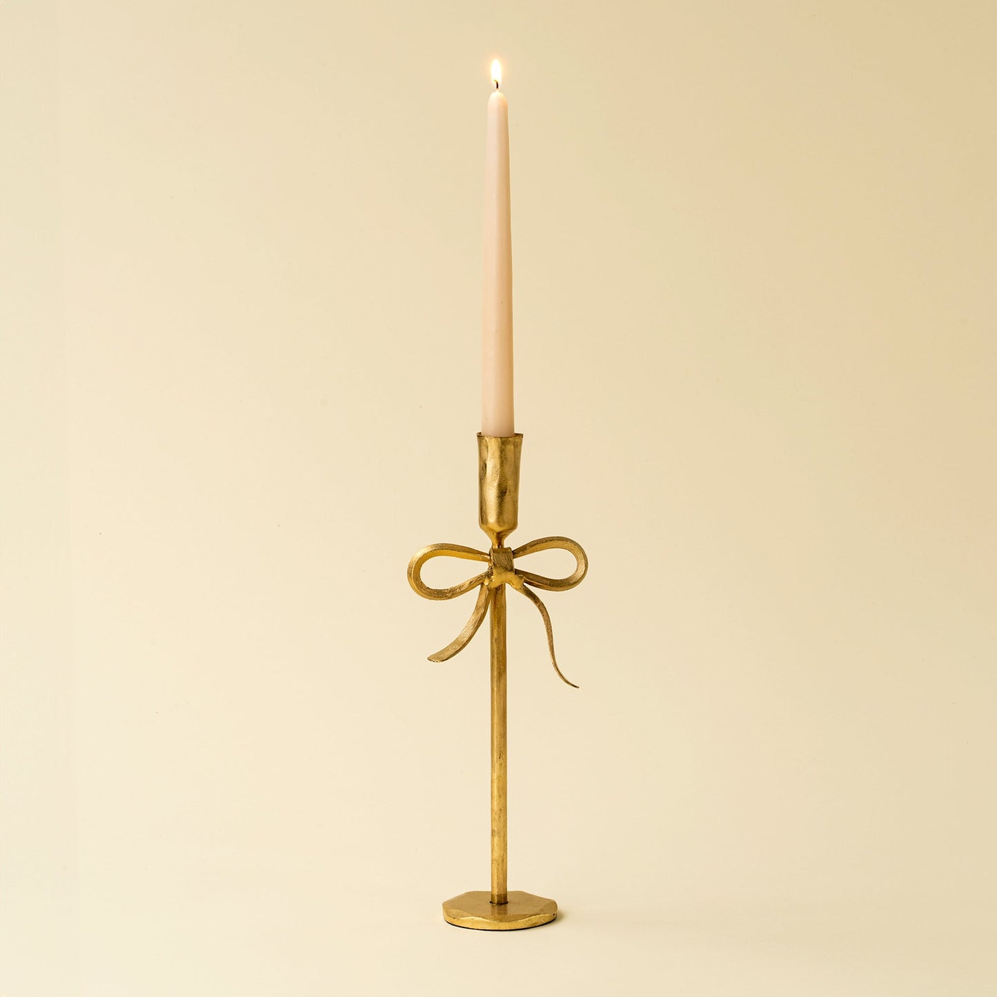 Bow Forged Candlestick, Set of 2 – Gold