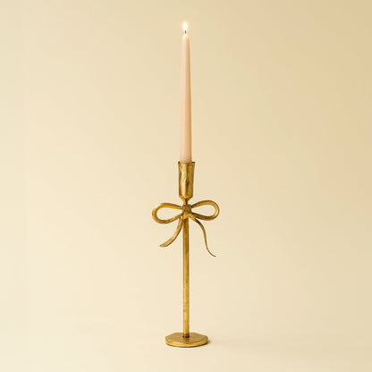 Bow Forged Candlestick, Set of 2 – Gold