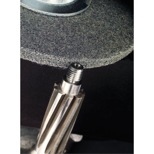 Scotch-Brite™ EXL Unitized Deburring Wheels, 1" x 1", 3/16" Arbor, 2A Grit, Aluminum Oxide