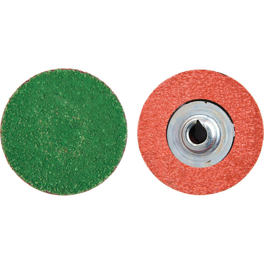 Speed-Lok Zirc Plus R801 Cloth Discs, 2" Dia., 40 Grit, Zirconia Alumina