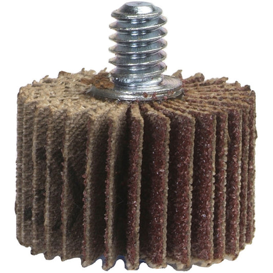 Roue à lamelles Grind-O-Flex™ Mini Quick-Change, oxyde d'aluminium, grain 60, 2-1/2" x 3/8" x 1/4"-20