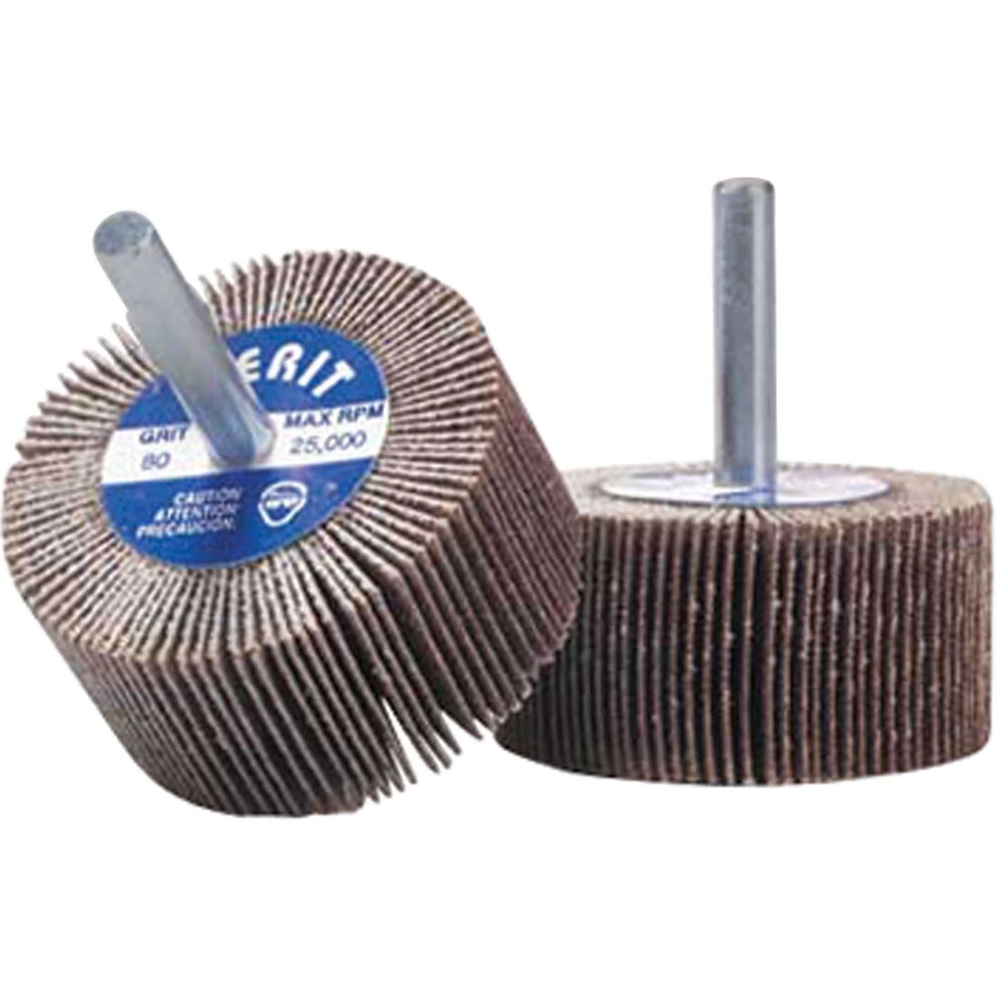 Flap Wheels - Mandrel Mounted Flap Wheels, Aluminum Oxide/Ceramic, 60 Grit, 2" x 1" x 1/4"