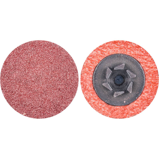Quick-Change Cloth Disc, 1" Dia., 40 Grit, Aluminum Oxide