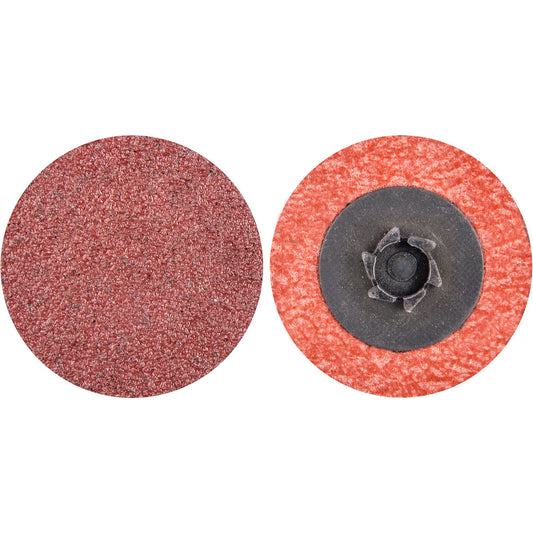 Quick-Change Cloth Disc, 1-1/2" Dia., 80 Grit, Aluminum Oxide