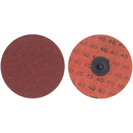 Quick-Change Surface Preparation Disc, 4" Dia., 50 Grit, Aluminum Oxide
