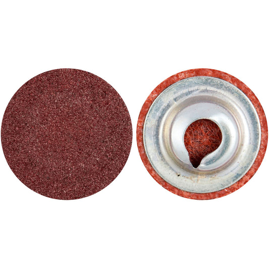 Disque de préparation de surface à changement rapide, 3/4" de diamètre, grain 80, oxyde d'aluminium