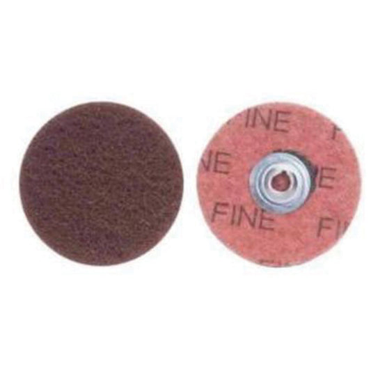 Buffing & Polishing Quick-Change Disc, 2" Dia., Fine Grit, Aluminum Oxide