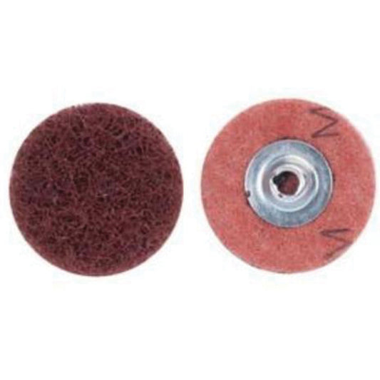 Disque à changement rapide de polissage et lustrage, 7,6 cm de diamètre, grain moyen, oxyde d'aluminium