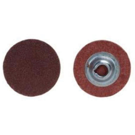 Quick-Change Cloth Disc, 3" Dia., 60 Grit, Aluminum Oxide