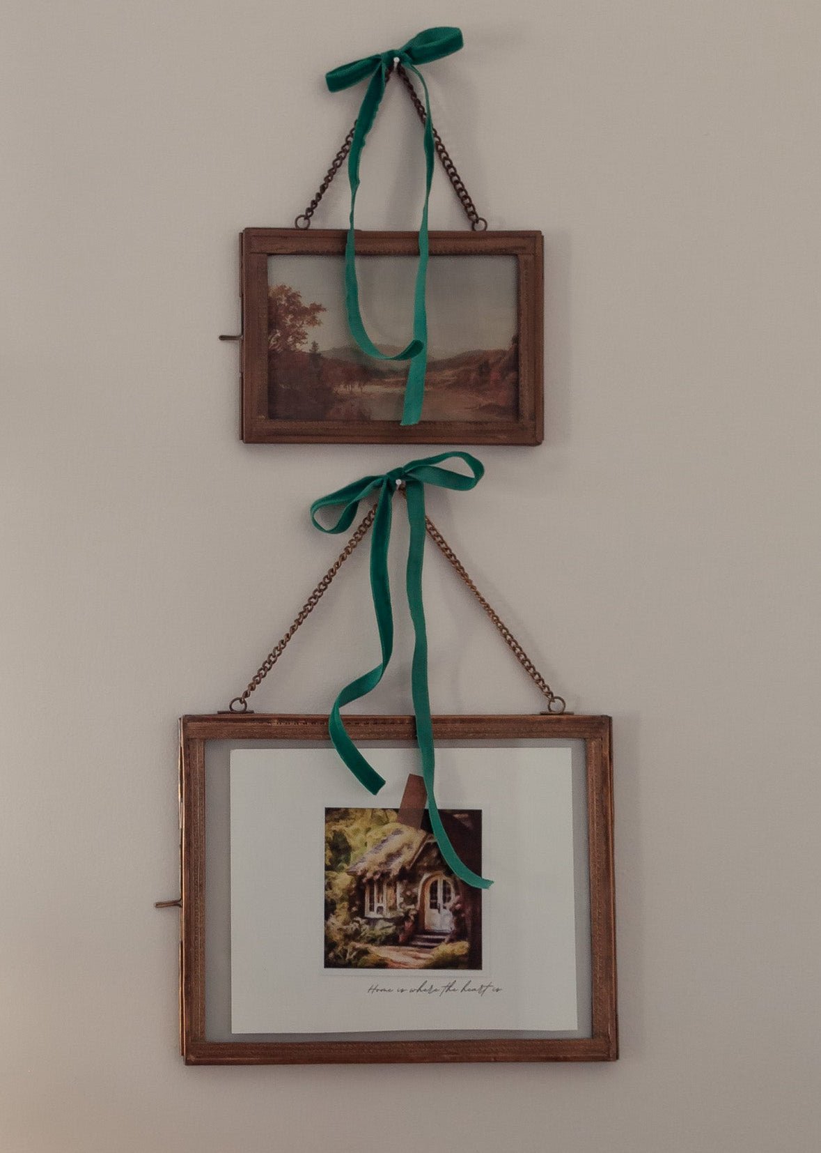 Brass Hanging Photo Frame