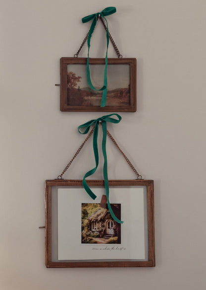 Brass Hanging Photo Frame