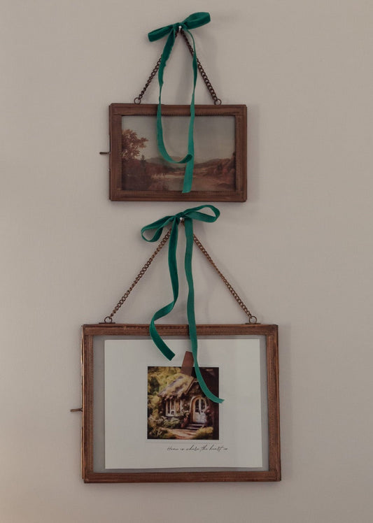 Brass Hanging Photo Frame