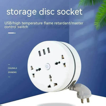 British Power Strip Extension Cable Power Surge protector USB Plug