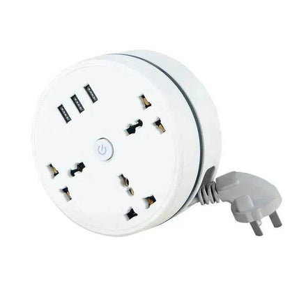 British Power Strip Extension Cable Power Surge protector USB Plug