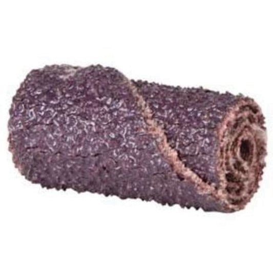Cartridge Rolls, 100 Grit, 3/8" Dia., Aluminum Oxide, 2" L, 1/8" Arbor