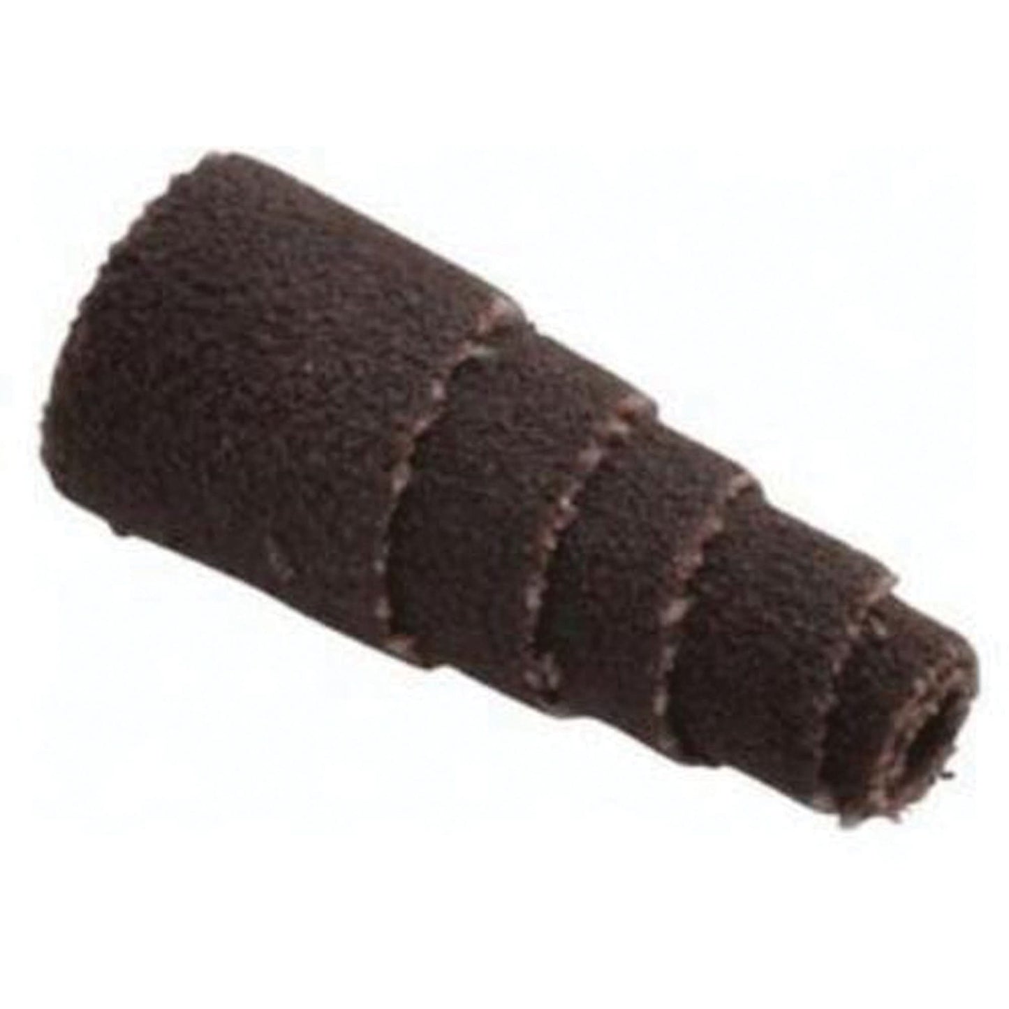 ALO Spiral Cartridge Rolls, 120 Grit, 3/8" Dia., Aluminum Oxide, 1" L, 1/8" Arbor
