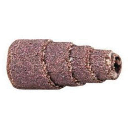 ALO Spiral Cartridge Rolls, 60 Grit, 1/2" Dia., Aluminum Oxide, 1" L, 1/8" Arbor