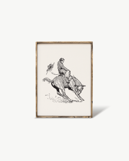 Panneau "Rodéo de taureau mécanique"