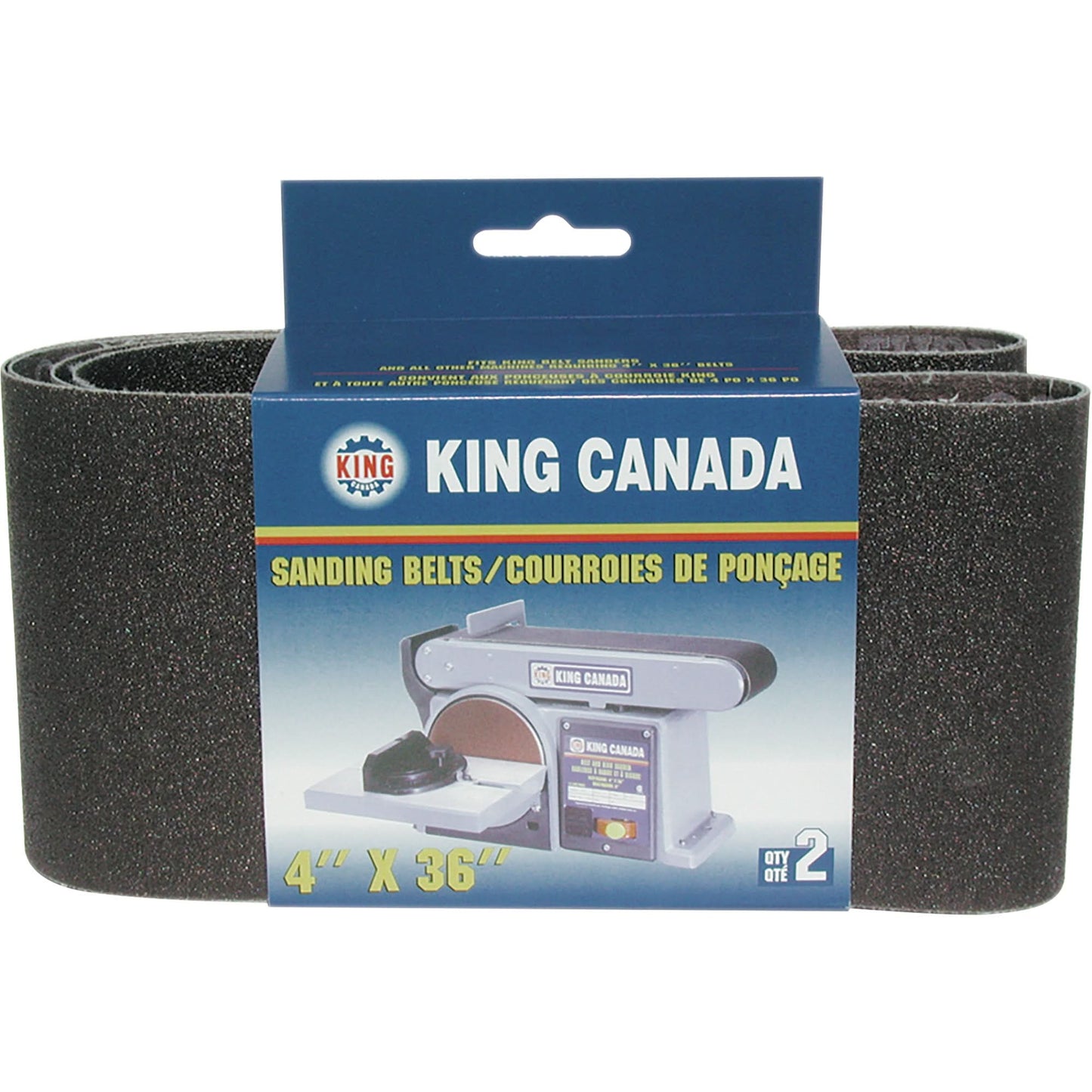 Sanding Belt, 4" x 36" L, 60 Grit