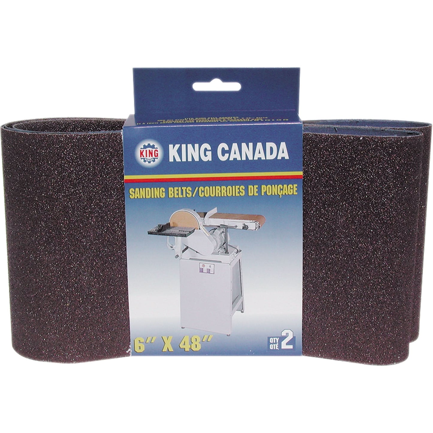 Wood Sanding Belt Kit, 6" W x 48" L, 80 Grit