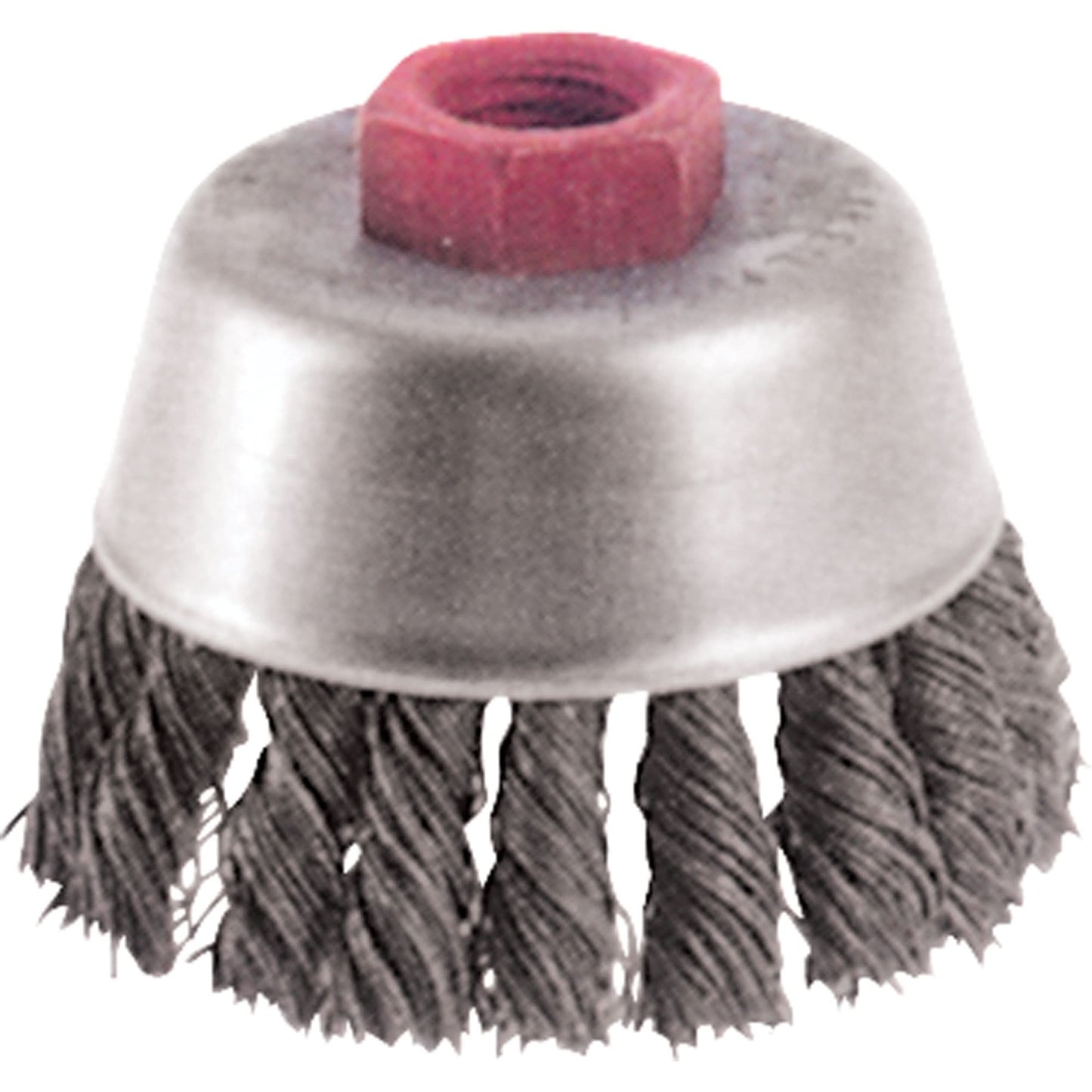 Brosses boisseau à fils torsadés - Petite meuleuse haute vitesse, diamètre 70 mm x arbre 1/2"-13