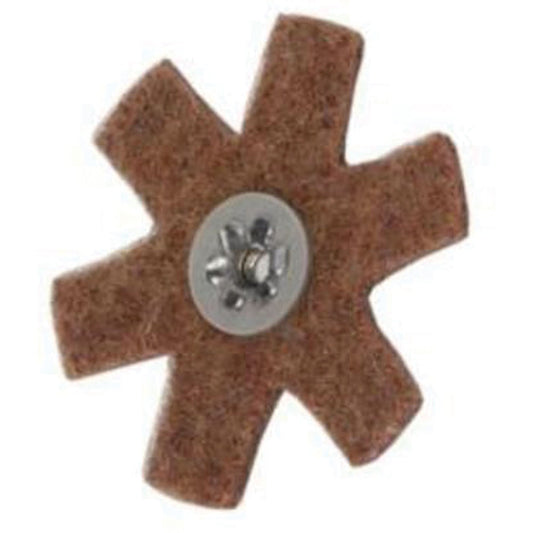 Abrasotex Préparateur de surface Star, 7,6 cm de diamètre, gros grain, oxyde d'aluminium