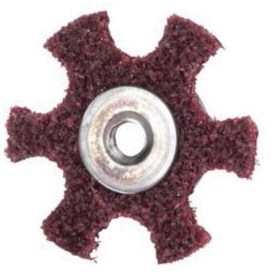 Étoile de préparation de surface Abrasotex, 4 po de diamètre, grain moyen, oxyde d'aluminium