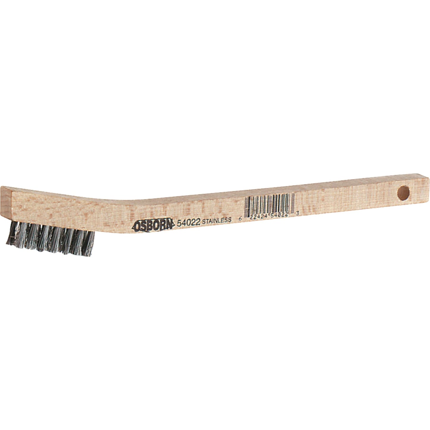 Small Cleaning Scratch Brushes, Stainless Steel, 2 x 9 Wire Rows, 8-5/8" Long