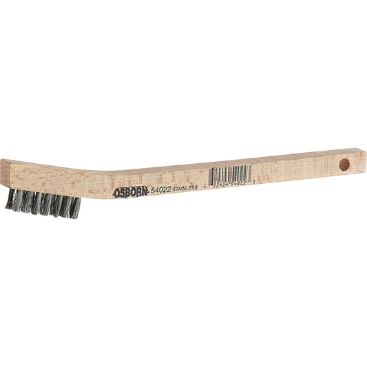 Small Cleaning Scratch Brushes, Brass, 3 x 7 Wire Rows, 7-3/4" Long