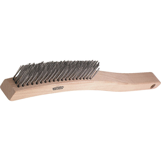 Brosses métalliques à long manche V-Trim, acier, 3 x 19 rangées de fils, 34,9 cm de long