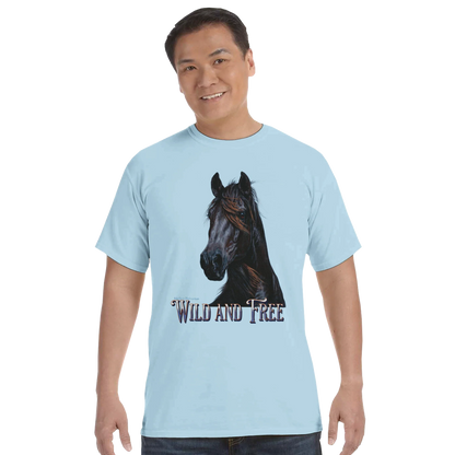 Wild and Free Comfort Colors Unisex Tee – 100% Cotton