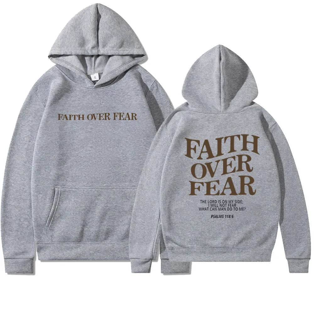 Nouveau sweat à capuche unisexe Faith Fear imprimé