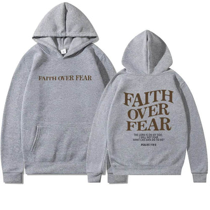 Nouveau sweat à capuche unisexe Faith Fear imprimé