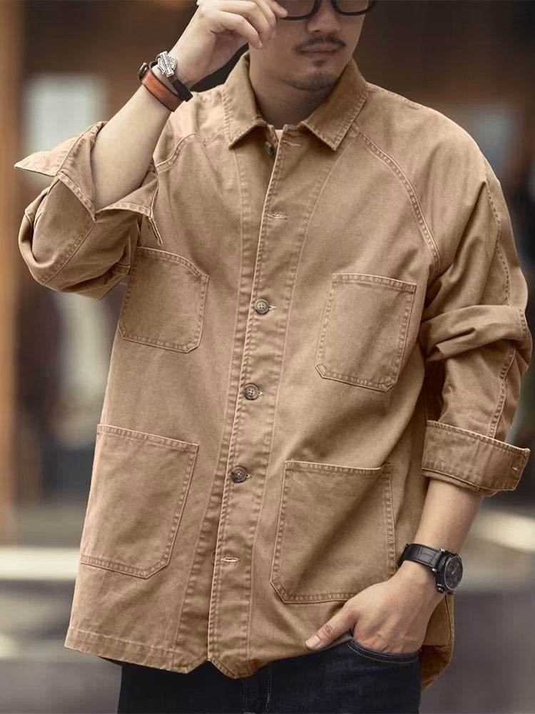 Versatile Casual Denim Jacket For Men Jeans