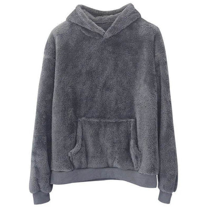 Sweatshirt With Pockets – Warm Winter Loose Pullover for Men