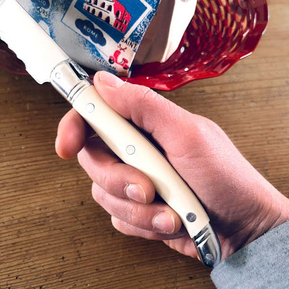 Laguiole ® Bread Knife, Cream Handle
