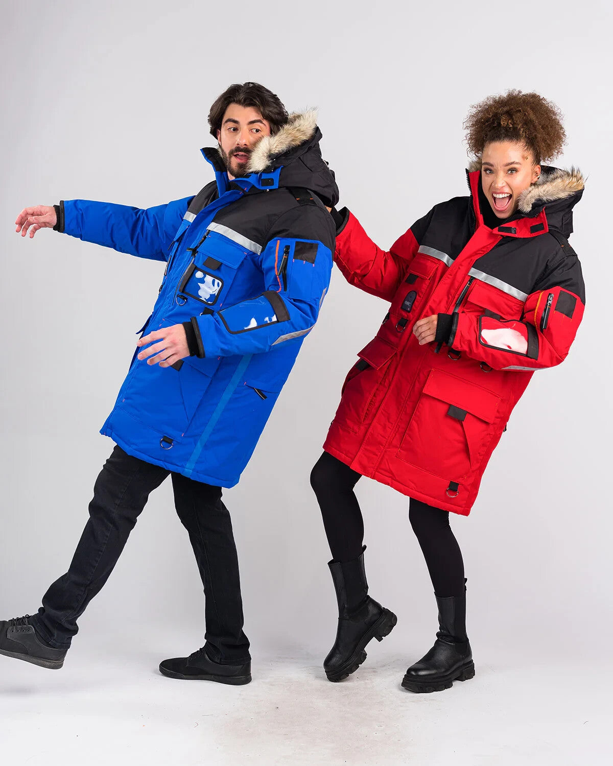 Outdoor Survival Canada OSC Mission Parka Unisex -60°C Down Parka RED Medium - ON DISPLAY