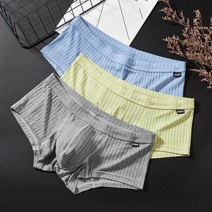 Otopx Men's Low Waist Boxer Briefs with Pouch Breathable Underwear