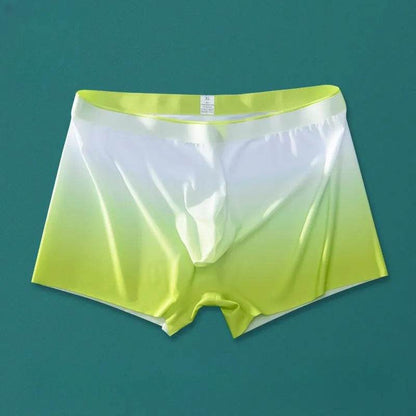 Ice Silk Men's Breathable Full Seamless Boxer Brief Pant underwear