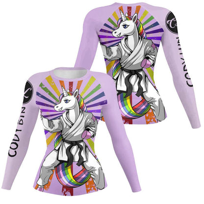 Printed Slim Fit Long Sleeve Workout Tops for Women