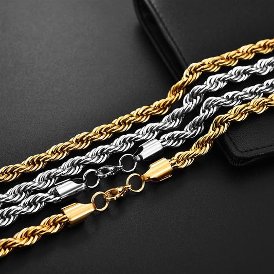 Collier chaîne corde classique
