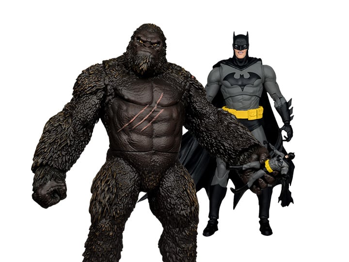 Justice League vs. Godzilla vs. Kong DC Multiverse Batman vs. Kong Figurine d'Action - Pack de Deux