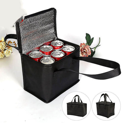 Sac isotherme portable pour le déjeuner Sac de transport pour boissons Sac isotherme pour livraison de nourriture