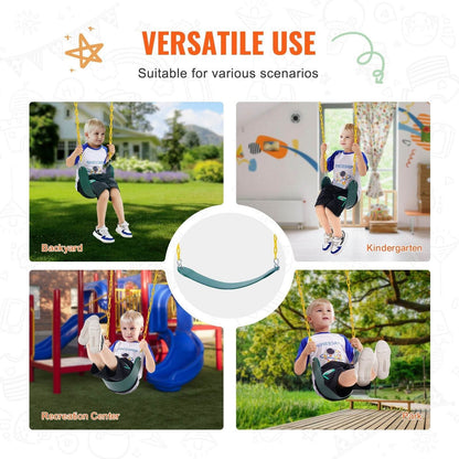 2-Pack Swing Seats Swings Replacement For Outdoor Swing Set 66 Inch Chain