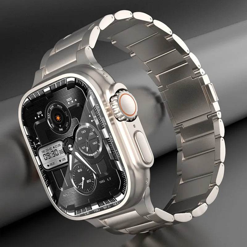 Women's Electronic Magnetic Snap Titanium Alloy Watch Strap