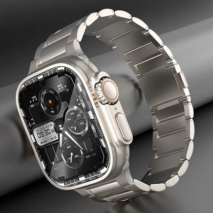 Women's Electronic Magnetic Snap Titanium Alloy Watch Strap